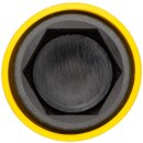 HAZET Schlag-, Maschinenschrauber Steckschlüssel-Einsatz (6kt.), eXtra lang 904SLG-19 | Vierkant12,5 mm (1/2 Zoll) | Außen-Sechskant-Tractionsprofil | 19