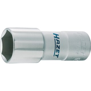 HAZET Zündkerzen-Steckschlüssel-Einsatz 900MGT | Vierkant12,5 mm (1/2 Zoll) | Außen-Sechskant Profil | 20.8