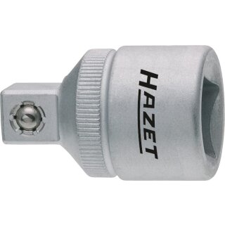 HAZET Reduzierstück 958-2 | Vierkant12,5 mm (1/2 Zoll) | Vierkant 10 mm (3/8 Zoll)