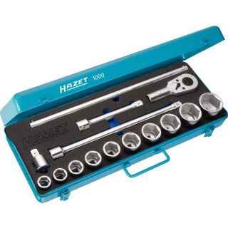 HAZET Steckschlüssel-Satz 1000 | Vierkant20 mm (3/4 Zoll) | Anzahl Werkzeuge: 15