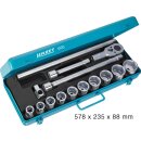 HAZET Steckschlüssel-Satz 1000 | Vierkant20 mm (3/4 Zoll) | Anzahl Werkzeuge: 15