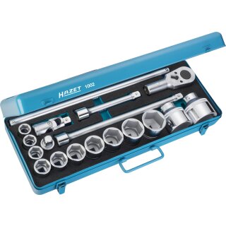 HAZET Steckschlüssel-Satz 1002 | Vierkant20 mm (3/4 Zoll) | Anzahl Werkzeuge: 18