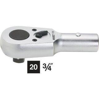 HAZET Umschalt-Knarrenkopf 1016 | Vierkant 20 mm (3/4 Zoll)