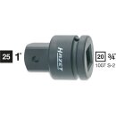 HAZET Vergrößerungsstück 1007S-2 | Vierkant20 mm (3/4 Zoll) | Vierkant 25 mm (1 Zoll)