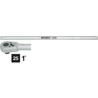 HAZET Umschalt-Knarrenkopf mit Drehstange 1116/2 | Vierkant 25 mm (1 Zoll) | Anzahl Werkzeuge: 2