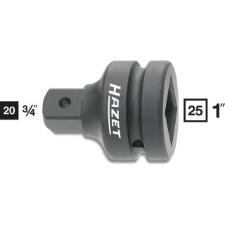 HAZET Reduzierstück 1107S | Vierkant25 mm (1 Zoll) | Vierkant 20 mm (3/4 Zoll)