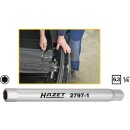 HAZET Stoßfänger Rohr-Steckschlüssel 2797-1 | Vierkant6,3 mm (1/4 Zoll) | Außen-Sechskant Profil | 10