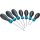 HAZET Schraubendreher-Satz HEXAnamic® 802TH/7 | Tamper Resistant TORX® Profil | Anzahl Werkzeuge: 7 | T?8?H  T?30?H