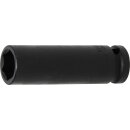 BGS technic Kraft-Steckschlüssel-Einsatz-Satz Sechskant, tief | Antrieb Innenvierkant 12,5 mm (1/2") | Zollgrößen | 13-tlg.