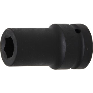 BGS technic Kraft-Steckschlüssel-Einsatz Sechskant, tief | Antrieb Innenvierkant 25 mm (1") | SW 21 mm