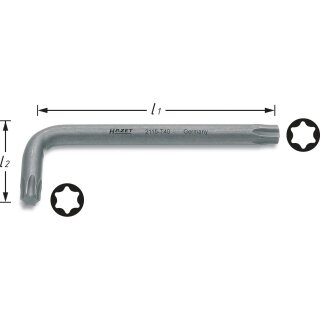 HAZET Winkelschraubendreher 2115-T15 | Innen TORX® Profil | 21.5 mm
