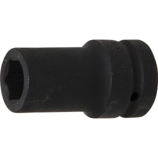 BGS technic Kraft-Steckschlüssel-Einsatz Sechskant, tief | Antrieb Innenvierkant 25 mm (1") | SW 24 mm