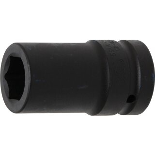 BGS technic Kraft-Steckschlüssel-Einsatz Sechskant, tief | Antrieb Innenvierkant 25 mm (1") | SW 27 mm