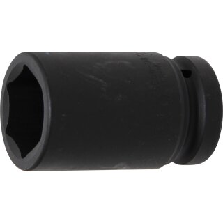 BGS technic Kraft-Steckschlüssel-Einsatz Sechskant, tief | Antrieb Innenvierkant 25 mm (1") | SW 38 mm