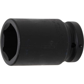 BGS technic Kraft-Steckschlüssel-Einsatz Sechskant, tief | Antrieb Innenvierkant 25 mm (1") | SW 41 mm