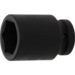 BGS technic Kraft-Steckschlüssel-Einsatz Sechskant, tief | Antrieb Innenvierkant 25 mm (1") | SW 46 mm