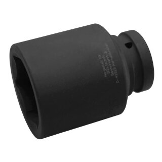BGS technic Kraft-Steckschlüssel-Einsatz Sechskant, tief | Antrieb Innenvierkant 25 mm (1") | SW 55 mm