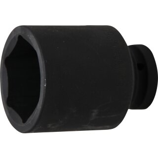 BGS technic Kraft-Steckschlüssel-Einsatz Sechskant, tief | Antrieb Innenvierkant 25 mm (1") | SW 60 mm