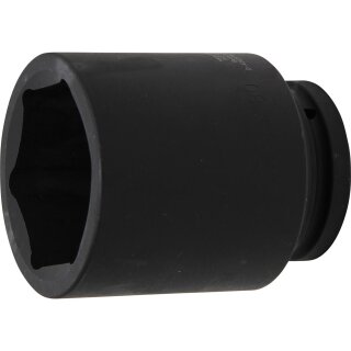 BGS technic Kraft-Steckschlüssel-Einsatz Sechskant, tief | Antrieb Innenvierkant 25 mm (1") | SW 80 mm