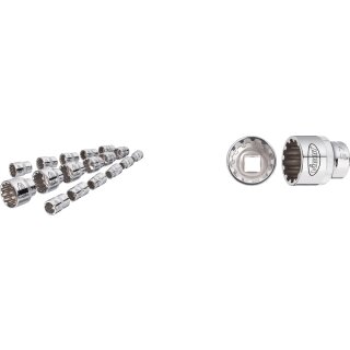 Vigor Multiprofilsteckschlüssel-Satz 1/2"