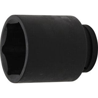 BGS technic Kraft-Steckschlüssel-Einsatz Sechskant, tief | Antrieb Innenvierkant 25 mm (1") | SW 85 mm
