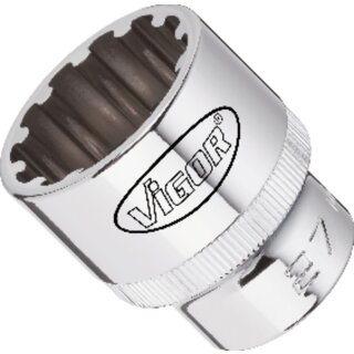 Vigor MULTIPROFILSTECKSCHLÜSSEL 1/4" SW 13