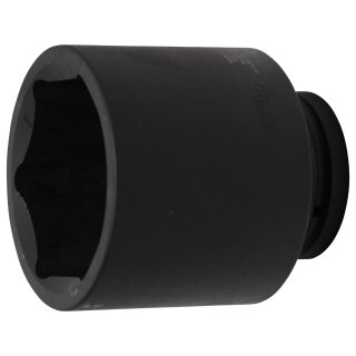 BGS technic Kraft-Steckschlüssel-Einsatz Sechskant, tief | Antrieb Innenvierkant 25 mm (1") | SW 95 mm