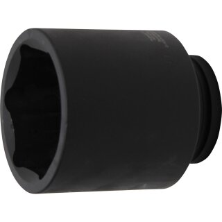 BGS technic Kraft-Steckschlüssel-Einsatz Sechskant, tief | Antrieb Innenvierkant 25 mm (1") | SW 100 mm