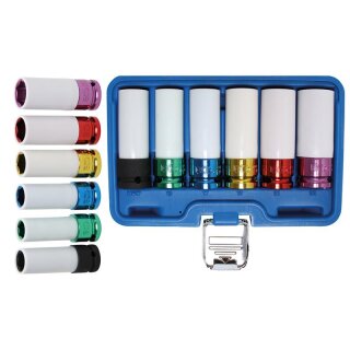 BGS technic Kraft-Schoneinsatz-Satz | Antrieb Innenvierkant 12,5 mm (1/2") | 6-tlg.