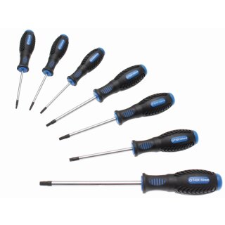 BGS technic Schraubendreher-Satz | T-Profil (für Torx) mit Bohrung | T10 - T40 | 7-tlg.