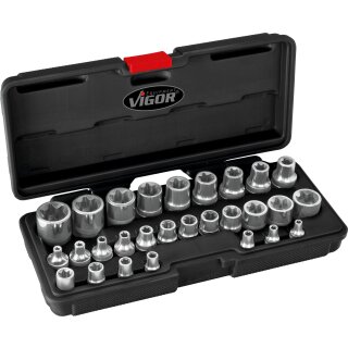 Vigor E-TORX-STECKSCHLÜSSELSATZ,28-TEILIG