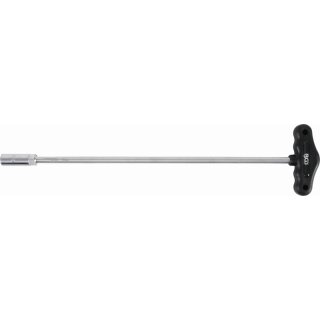 BGS technic Steckschlüssel mit T-Griff, Sechskant | Länge 430 mm | SW 13 mm