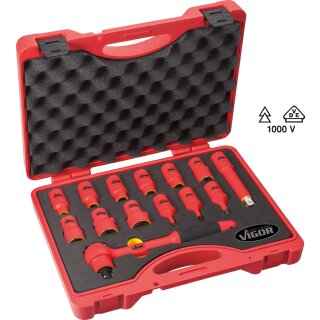 Vigor VDE-STECKSCHLÜSSEL-SATZ, 1/2 "