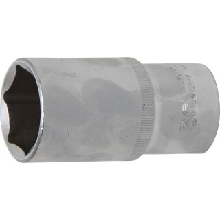 BGS technic Steckschlüssel-Einsatz Sechskant | Antrieb Innenvierkant 12,5 mm (1/2") | SW 30 mm