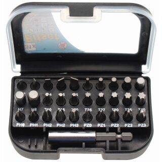 Kraftmann Bit-Satz | Antrieb Außensechskant 6,3 mm (1/4") | 31-tlg.
