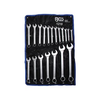 BGS technic Maul-Ringschlüssel-Satz | SW 8 - 32 mm | 19-tlg.