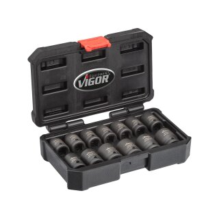 Vigor KRAFTSTECKSCHLUESSEL-KURZ 1/2" SATZ