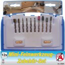 Kraftmann Mini-Feinwerkzeug-Zubehör-Satz | 12-tlg.
