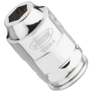 VIGOR Steckschlüssel-Einsatz, superflach V5202-5 | Vierkant6,3 mm (1/4 Zoll) | Außen-Sechskant Profil | 5