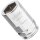 VIGOR Steckschlüssel-Einsatz, superflach V5202-8 | Vierkant6,3 mm (1/4 Zoll) | Außen-Sechskant Profil | 8