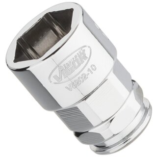 VIGOR Steckschlüssel-Einsatz, superflach V5202-10 | Vierkant6,3 mm (1/4 Zoll) | Außen-Sechskant Profil | 10