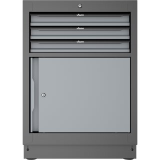 VIGOR Schubladen-Unterschrank, 3 Schubladen?-?676 mm V6000-030 | Gesamtlänge: 676 mm