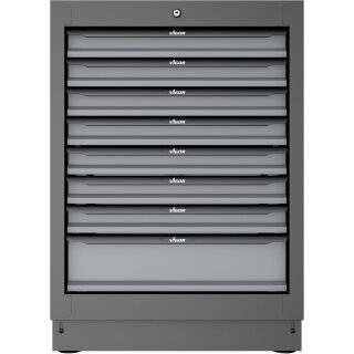 VIGOR Schubladen-Unterschrank, 8 Schubladen?-?676 mm V6000-032 | Gesamtlänge: 676 mm