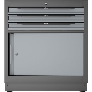 VIGOR Schubladen-Unterschrank, 3 Schubladen?-?861 mm V6000-030XL | Gesamtlänge: 861 mm