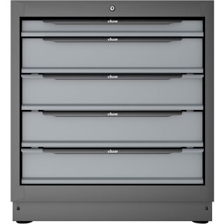 VIGOR Schubladen-Unterschrank, 5 Schubladen?-?861 mm V6000-031XL | Gesamtlänge: 861 mm