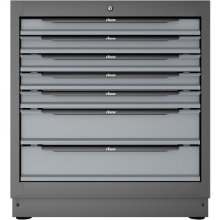 VIGOR Schubladen-Unterschrank, 7 Schubladen V6000-01XL | Gesamtlänge: 861 mm