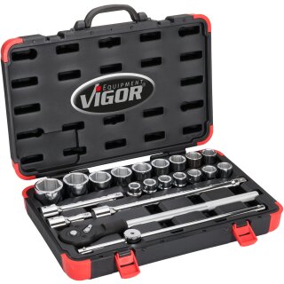 Vigor STECKSCHLÜSSEL-SATZ 3/4" 21 TLG.