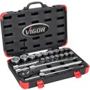 Vigor STECKSCHLÜSSEL-SATZ 3/4" 21 TLG.