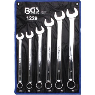 BGS technic Maul-Ringschlüssel-Satz | extra lang | SW 21 - 32 mm | 6-tlg.