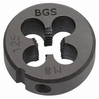 BGS technic Gewindeschneideisen | M8 x 1,25 x 25 mm
